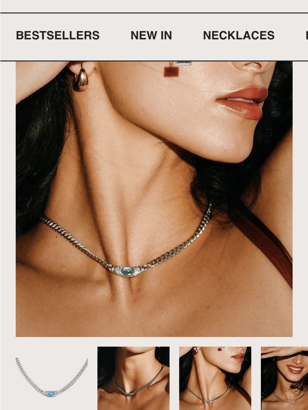 Vintage Bulgari inspired silver, and blue necklace and bracelet set